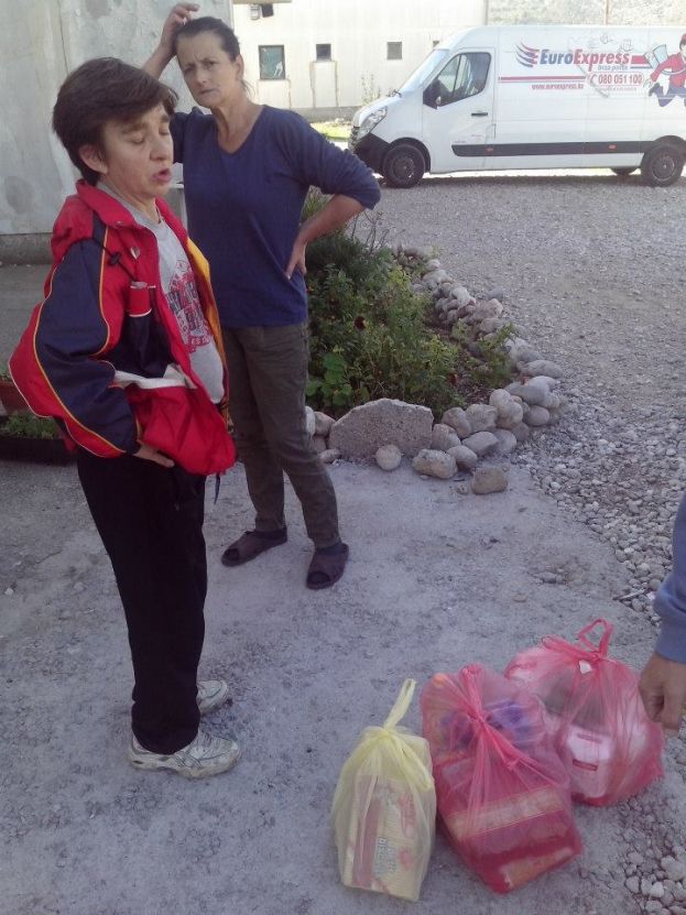 Distribution of donations in Mostar