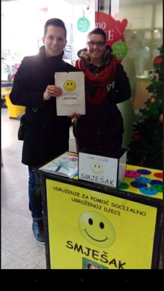 Support for the Association Smješak came also from Armin Muzaferija.